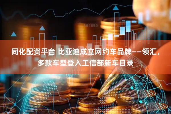 同化配资平台 比亚迪成立网约车品牌——领汇，多款车型登入工信部新车目录