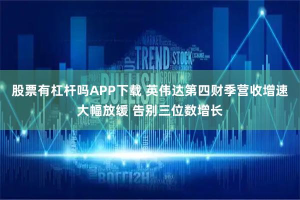 股票有杠杆吗APP下载 英伟达第四财季营收增速大幅放缓 告别三位数增长